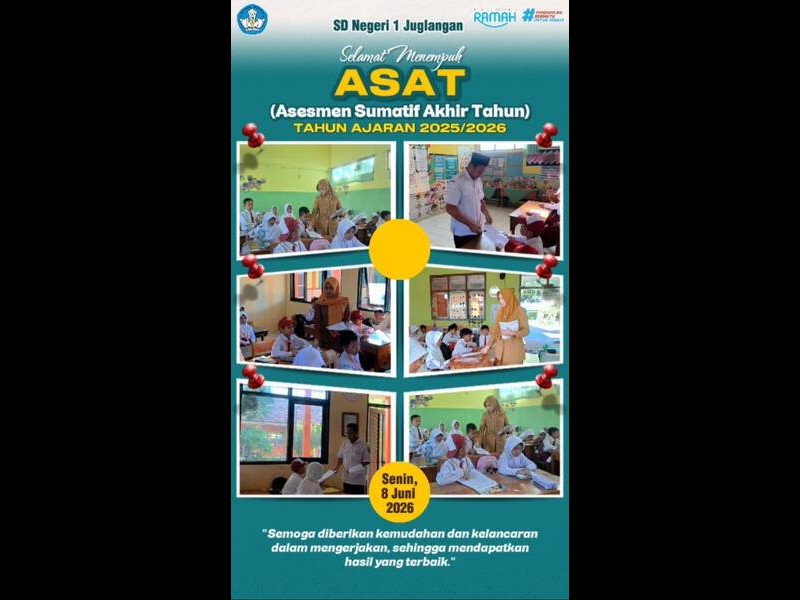 Pelaksanaan Asesmen Sumatif Akhir Tahun (ASAT) SD Negeri 1 Juglangan